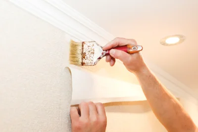 Pose de papier peint à Meyrieu-les-Étangs — revêtements muraux et toiles de verre